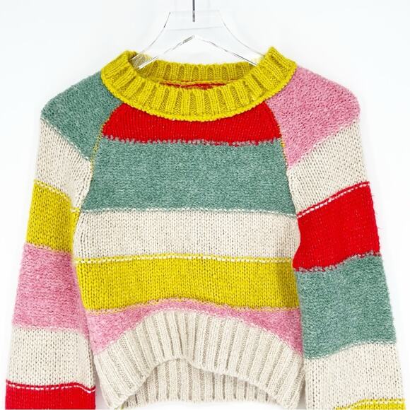 NWT Urban Outfitters Avery Striped Cropped‎ Sweater M - Picture 4 of 7